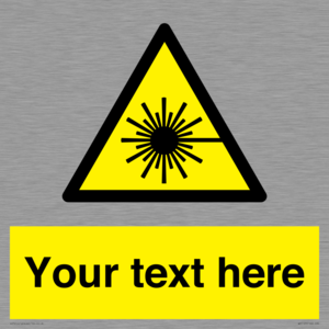 Custom Laser Hazard Sign